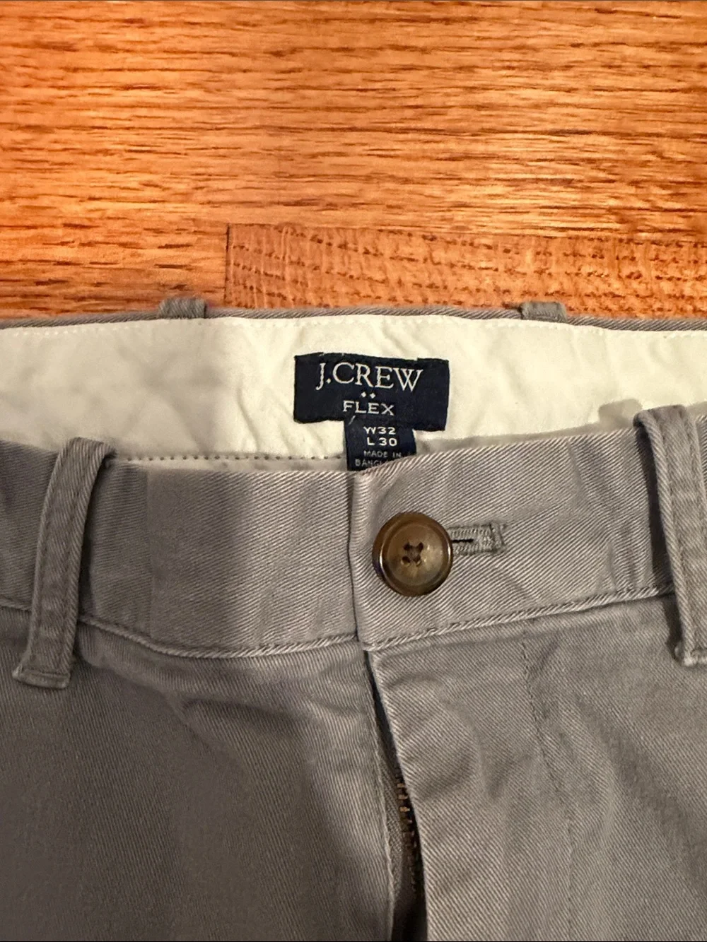 J. Crew Men's Slim Chinos in Slate Gray